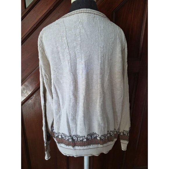 Vtg Shenandoah XL Embroidered Horse Scene Sweater - Picture 4 of 9